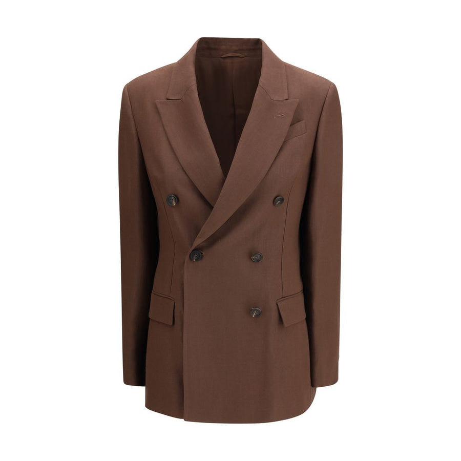 Brunello Cucinelli 28% Linen blazer in brown