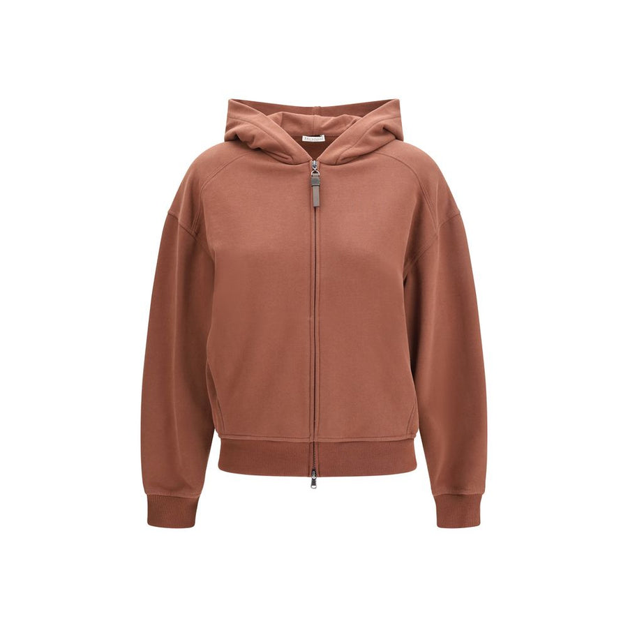 Brunello Cucinelli 100% Cotton hoodie in brown