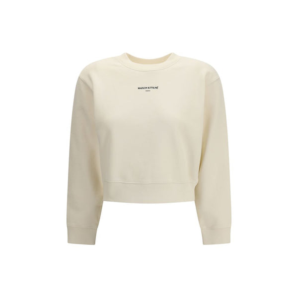 Maison Kitsuné 100% Cotton sweatshirt in beige