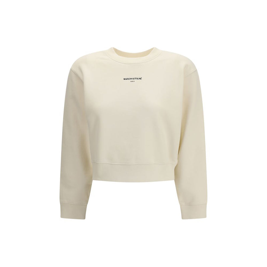 Maison Kitsuné 100% Cotton sweatshirt in beige