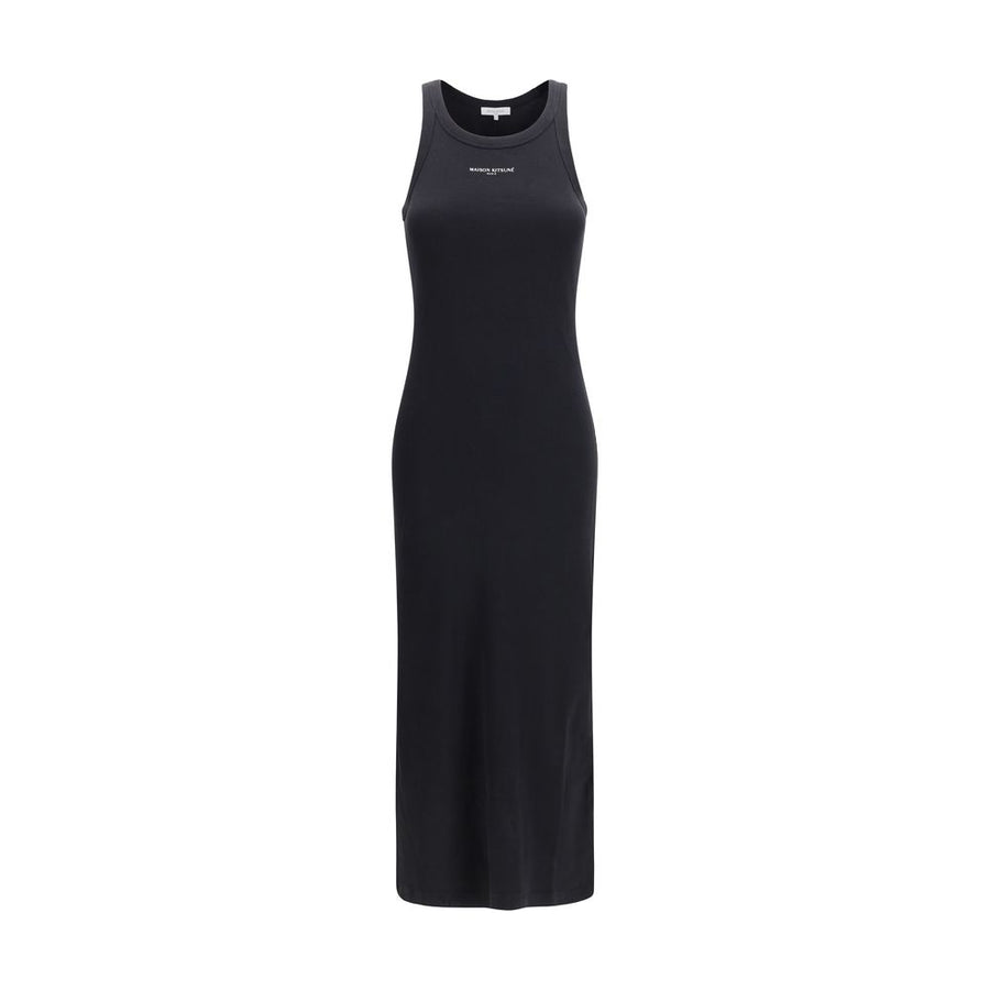 Maison Kitsuné 100% Cotton tank top in black