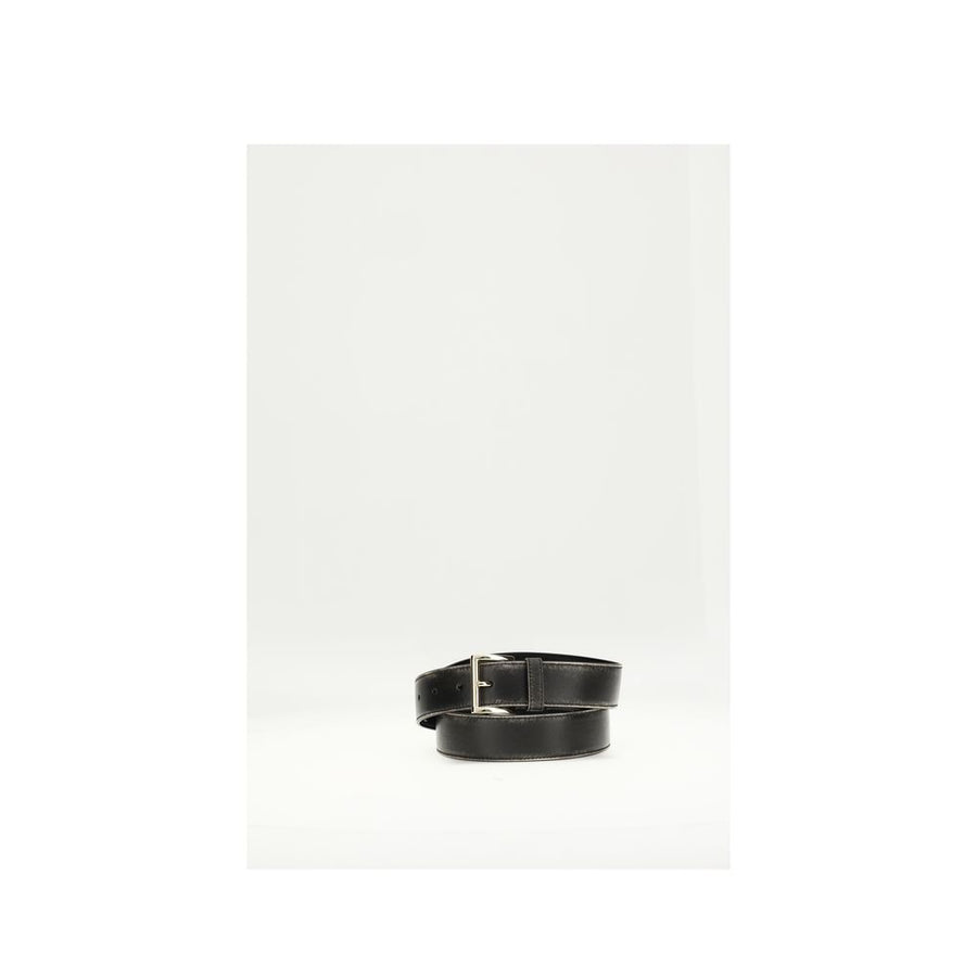 Prada 100% Calf Leather Bos Taurus belt in black