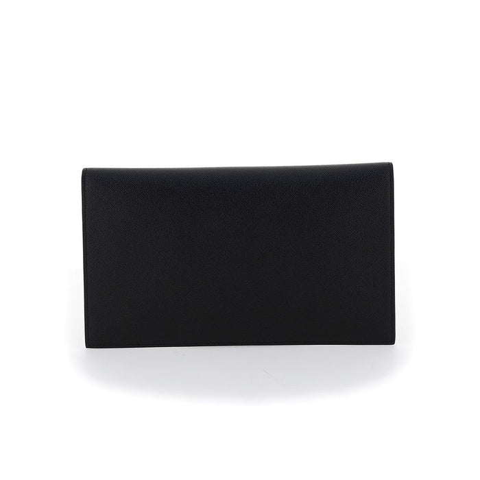 Saint Laurent 100% Calf Leather Bos Taurus wallet in black — view 2