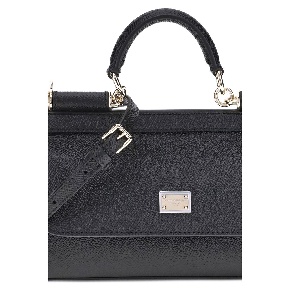Black Calf Leather Bos Taurus Handbag Bag