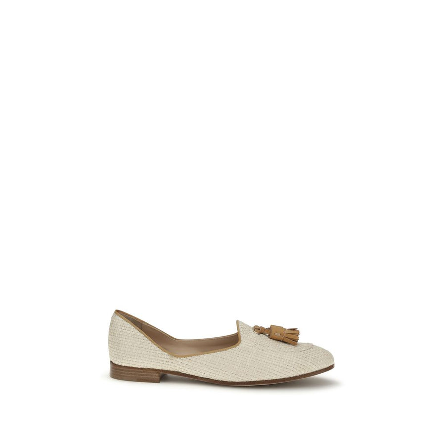 Fratelli Rossetti 80% Raffia loafer in beige
