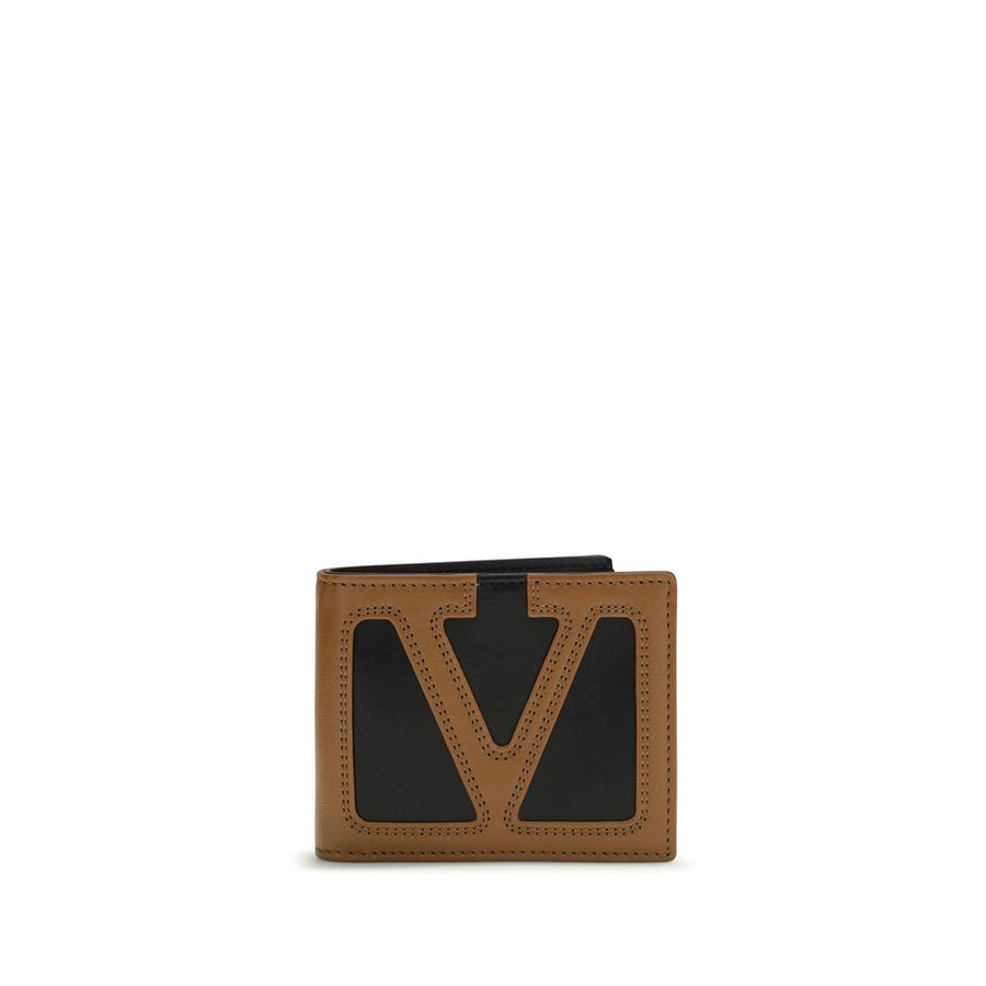 Valentino Garavani 100% Calf Leather Bos Taurus wallet in black
