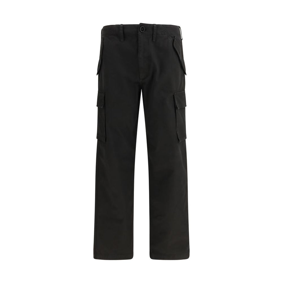 Burberry 100% Cotton cargo pants in black