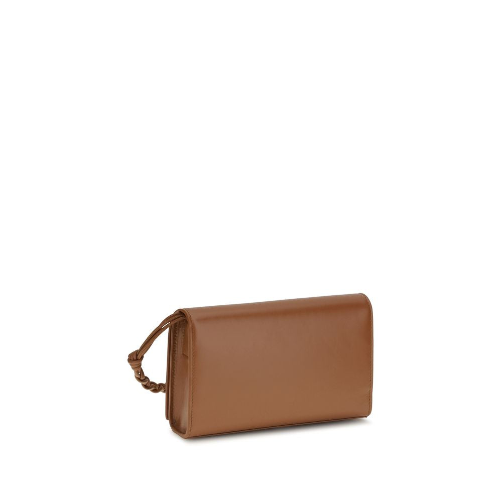 Jil Sander 100% Calf Leather Bos Taurus wallet in brown — view 3