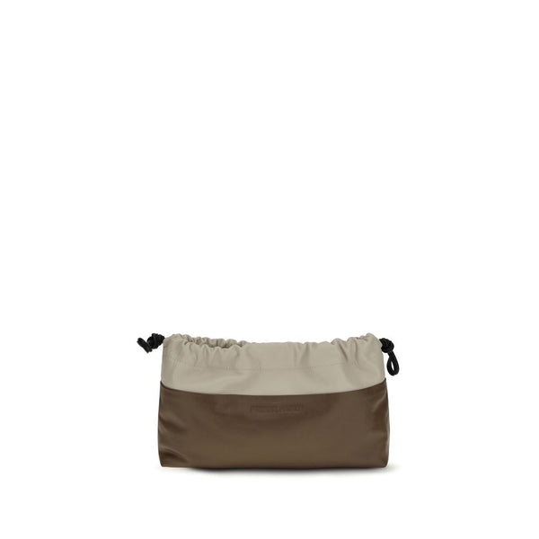 Pierre Hardy 50% Calf Leather Bos Taurus clutch in brown