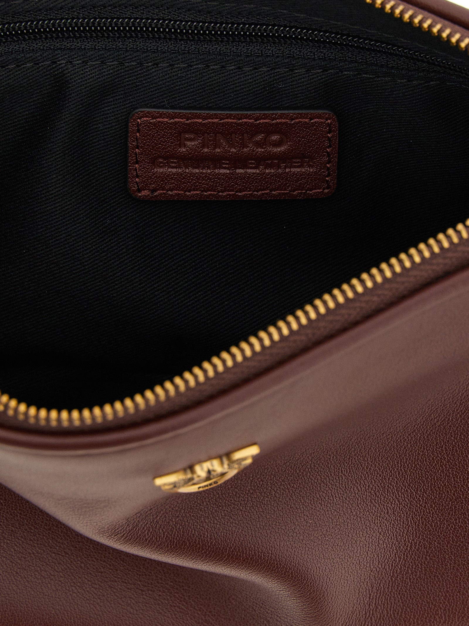 Half Moon mini crossbody bag Bordeaux Cow Leather (bos Taurus)