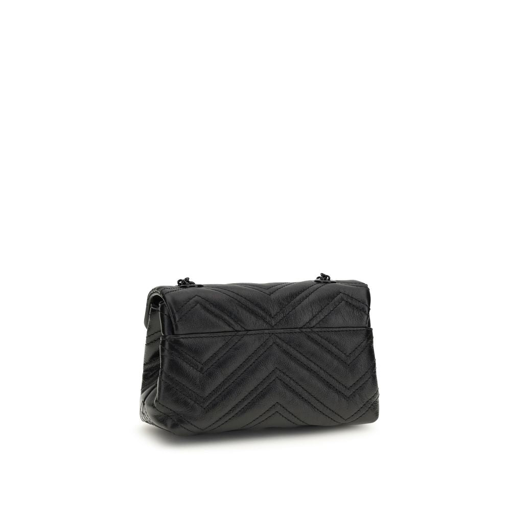 Black Calf Leather Bos Taurus Shoulder Bag