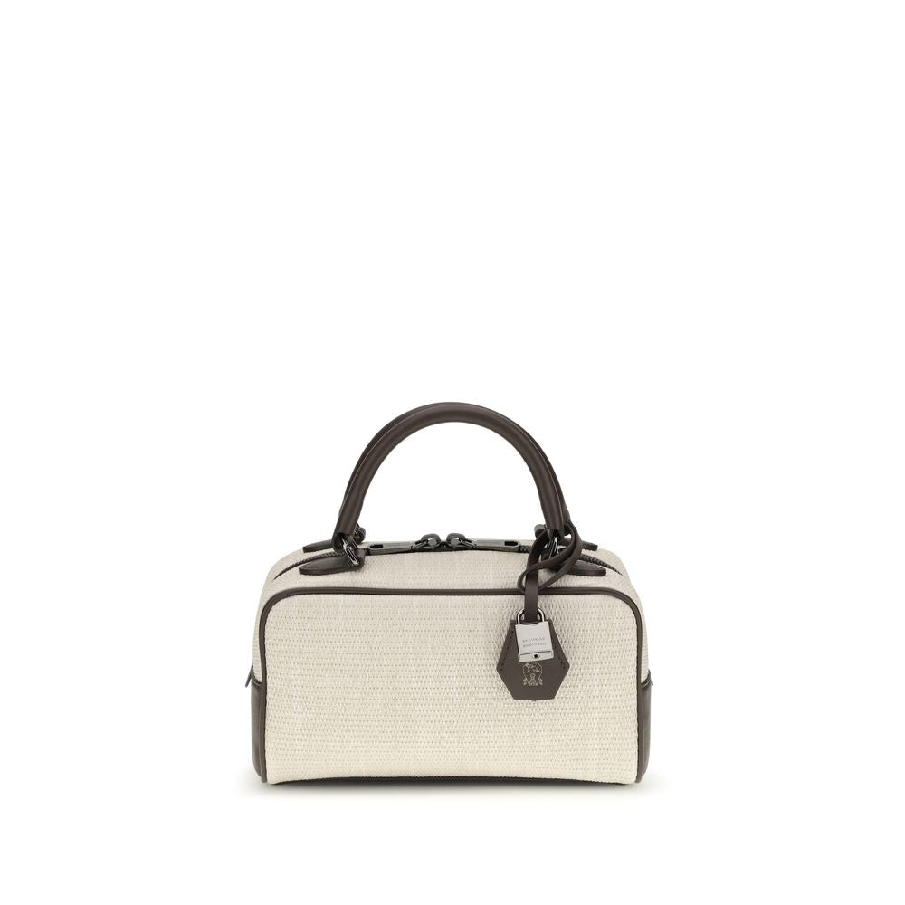 Gray Polyamide Handbag Bag