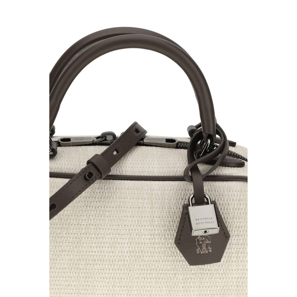 Gray Polyamide Handbag Bag