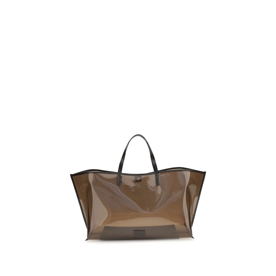 Staud 100% PVC tote bag in brown