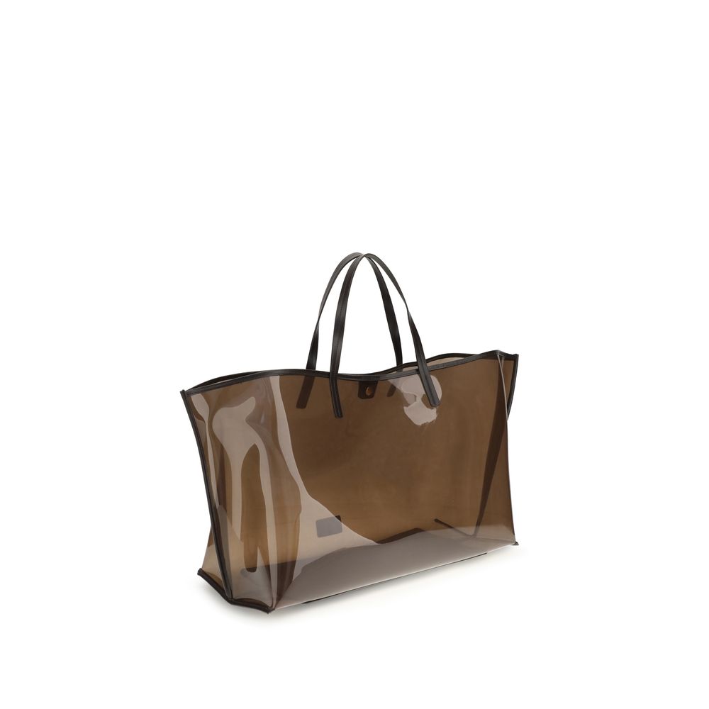 Brown Pvc Handbag Bag