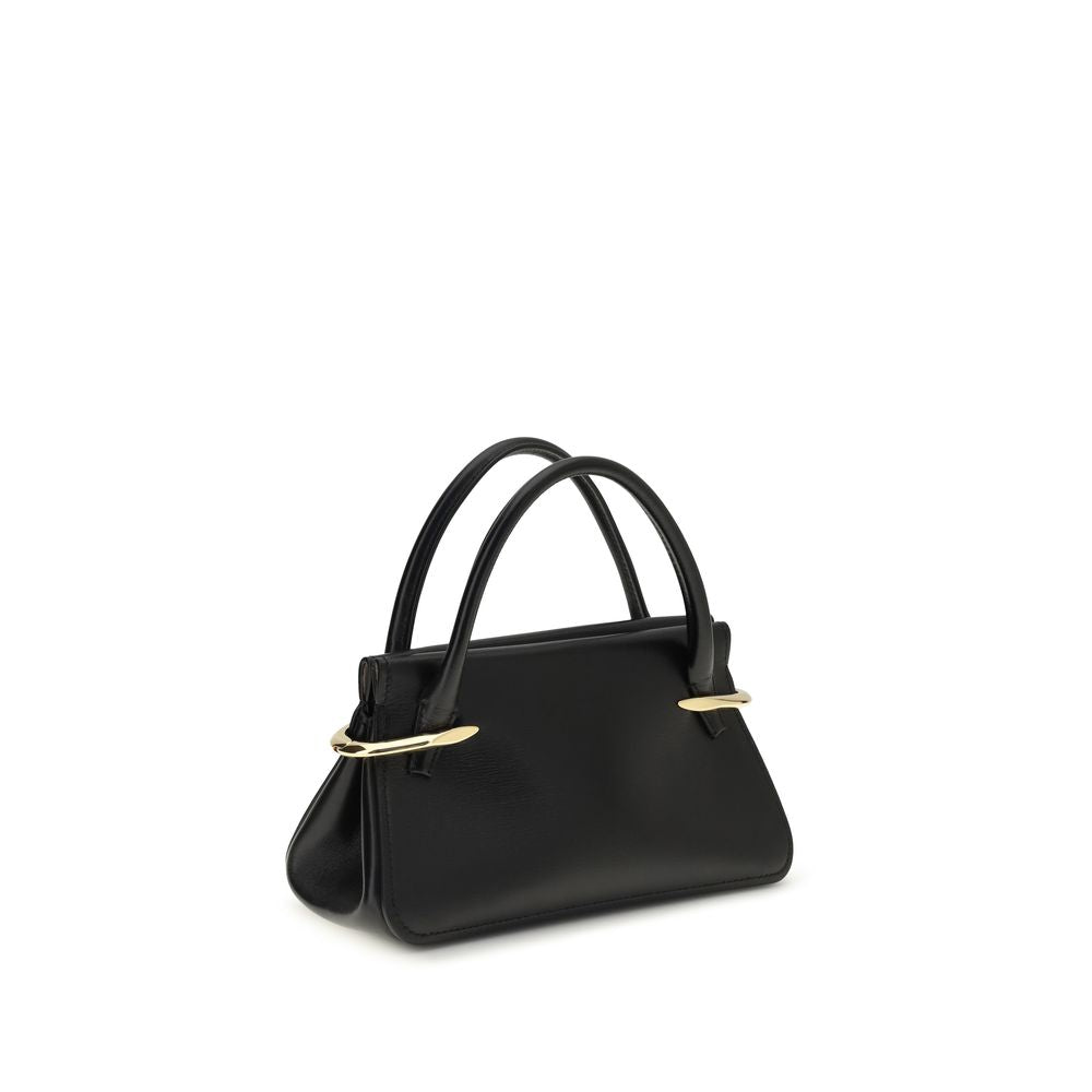 Black Calf Leather Bos Taurus Handbag Bag