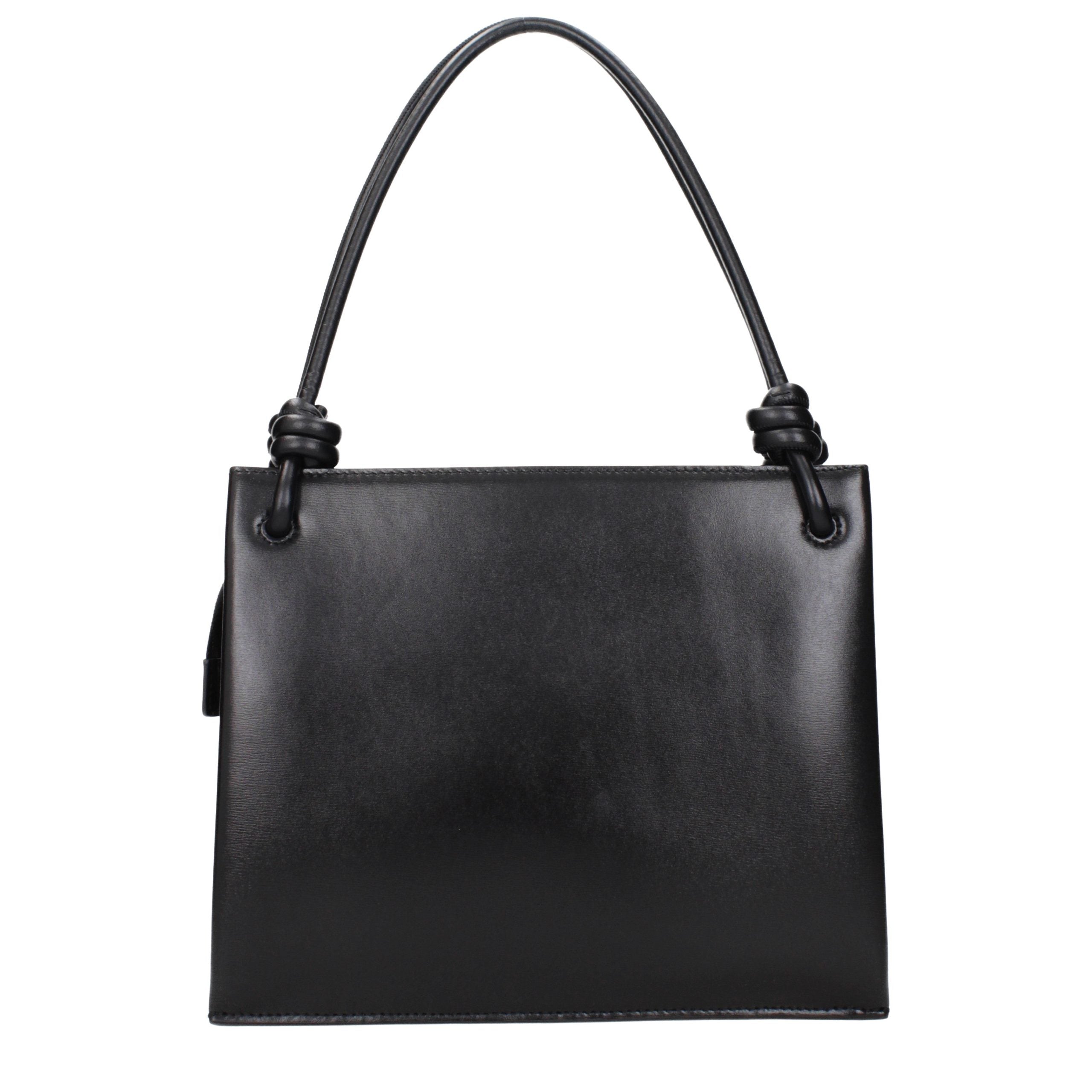 Black Leather Handbag Bag