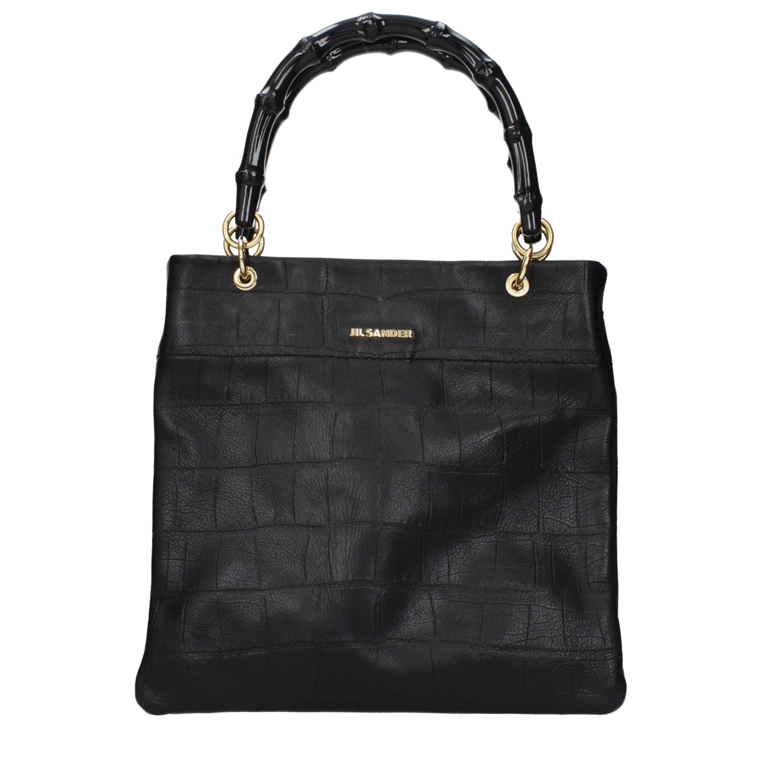 Black Leather Handbag Bag