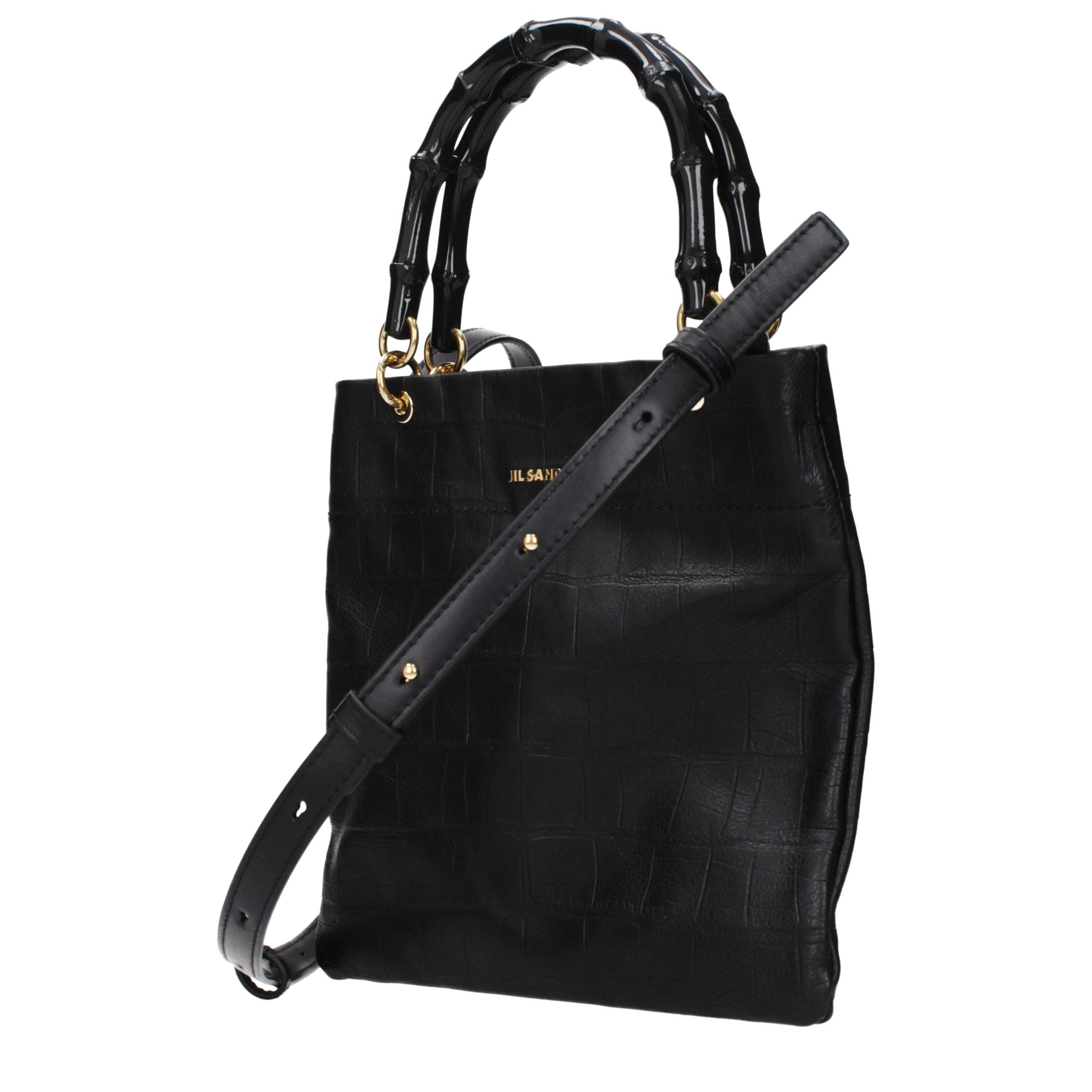 Black Leather Handbag Bag