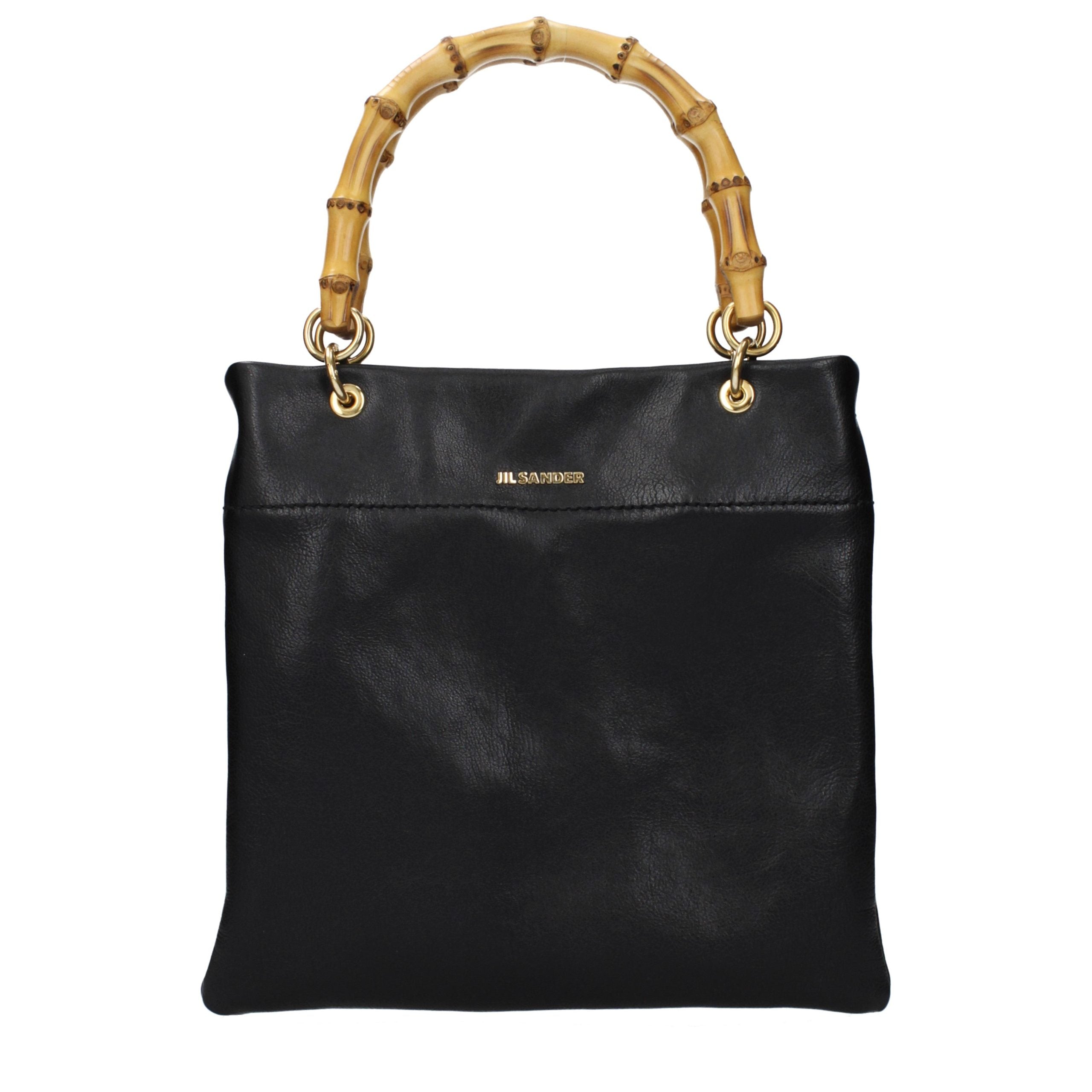 Black Leather Handbag Bag