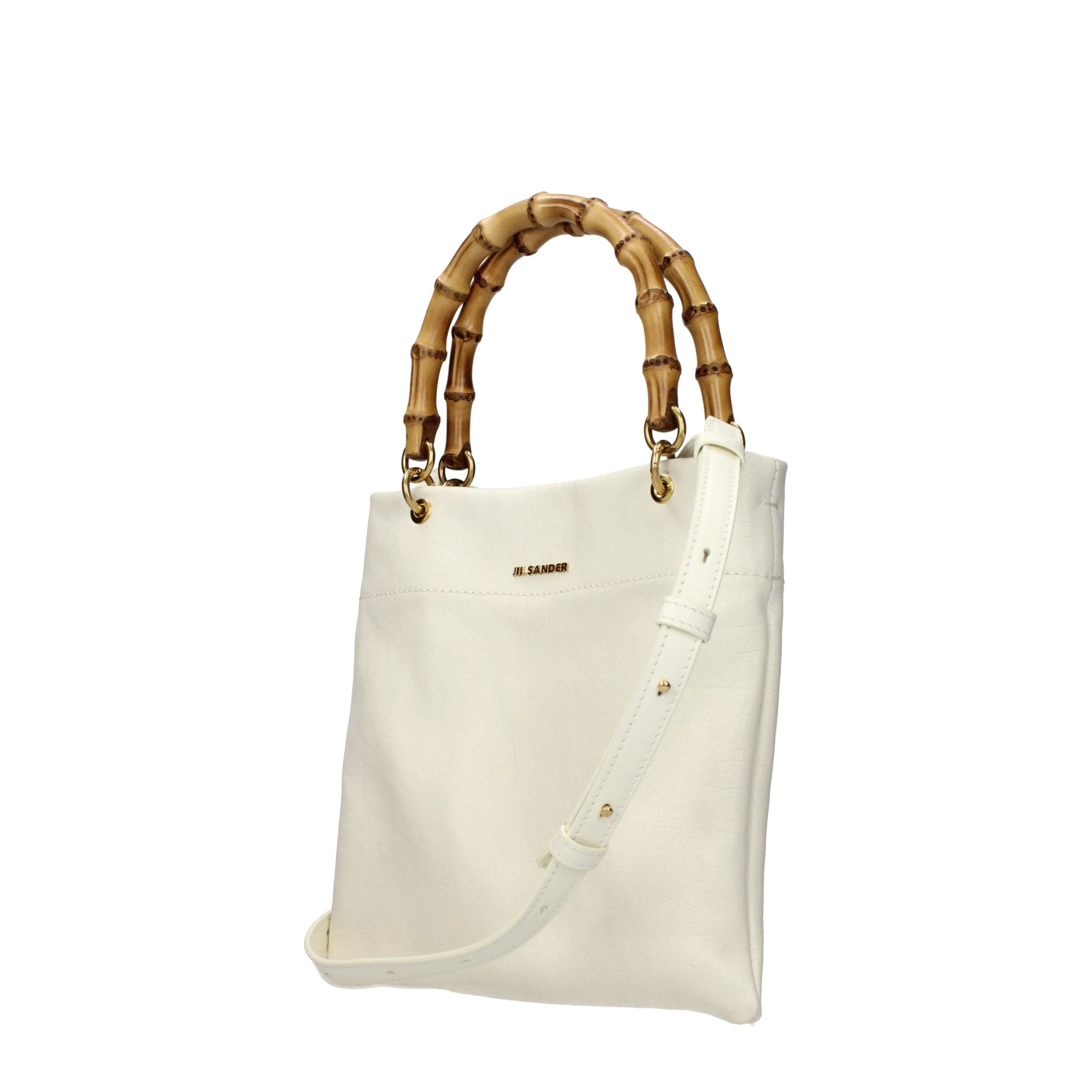 Beige Leather Handbag Bag