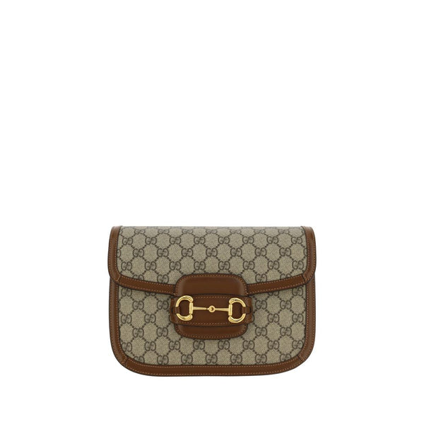 Gucci 20% Cotton shoulder bag in beige