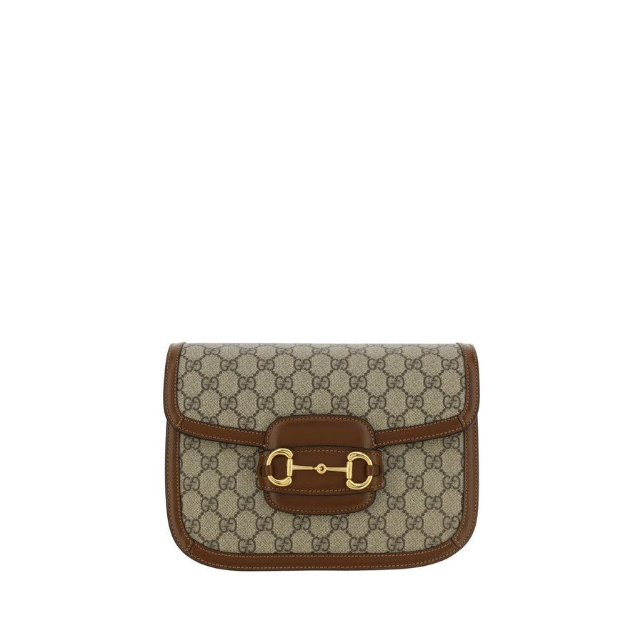 Gucci 20% Cotton shoulder bag in beige
