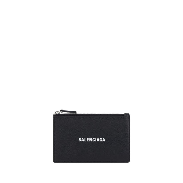 Balenciaga 100% Calf Leather Bos Taurus card case in black