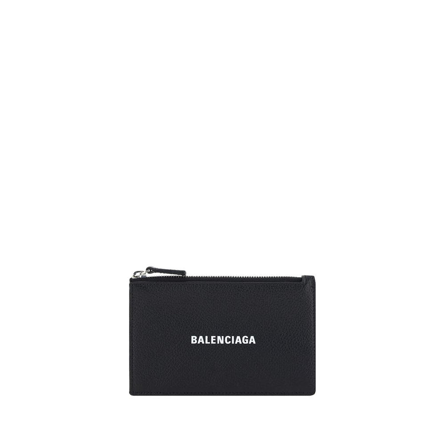 Balenciaga 100% Calf Leather Bos Taurus card case in black