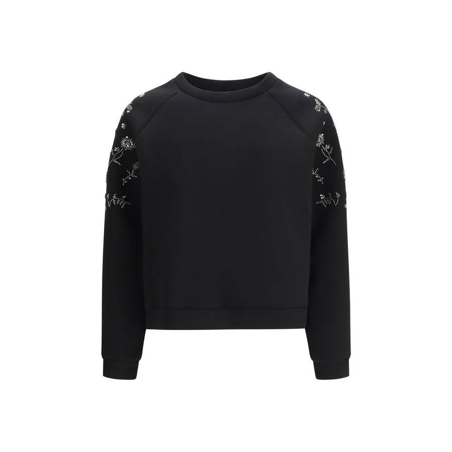 Max Mara 67% Polyester sweatshirt in black