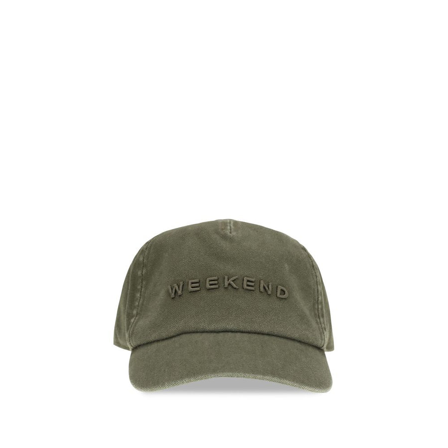 Max Mara MA2615571034600003BB 100% Cotton baseball cap in green