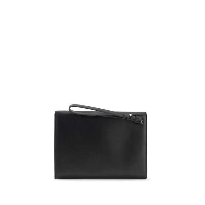 Ferragamo 100% Calf Leather Bos Taurus wallet in black — view 2