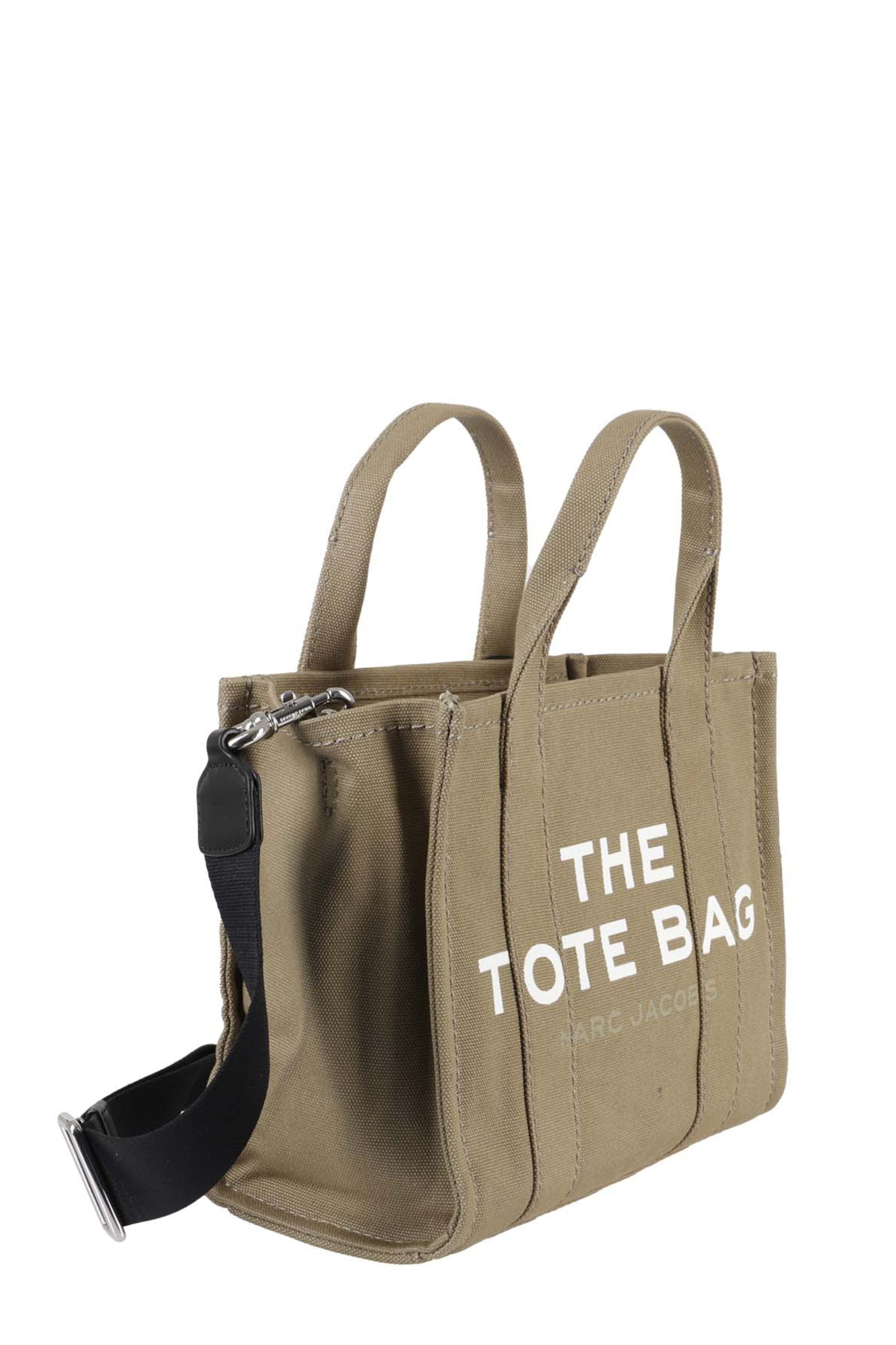 The Small Tote Green Cotton Borsa