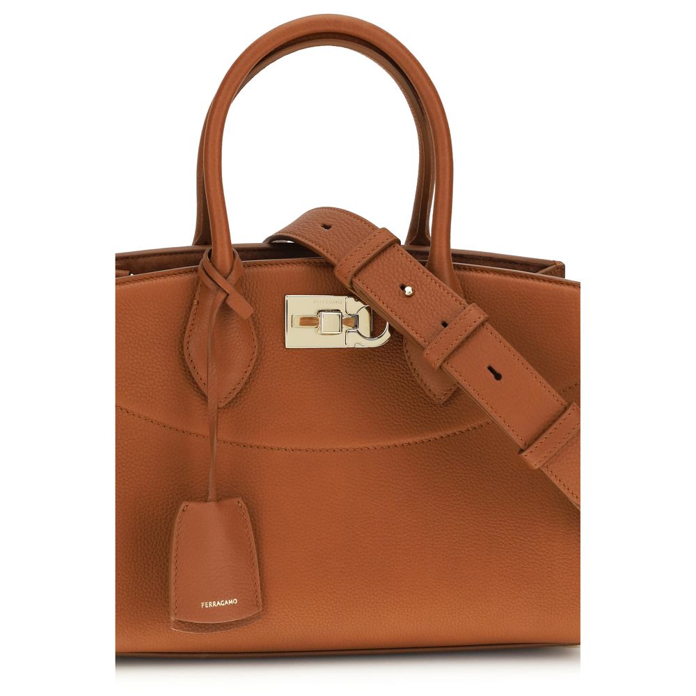 Brown Calf Leather Bos Taurus Handbag Bag