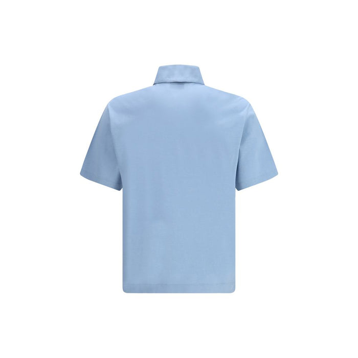 Ferragamo 100% Cotton polo shirt in blue — view 2
