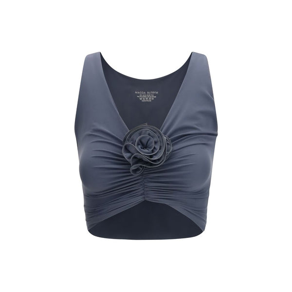 Magda Butrym 73% Polyamide 27% Elastane swim top in gray