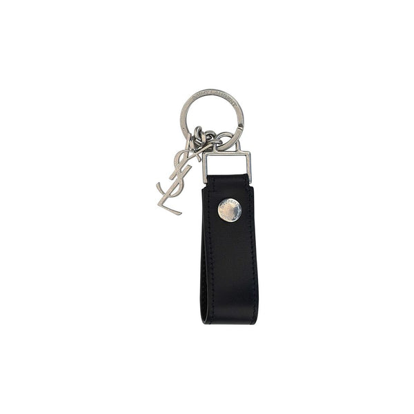 Saint Laurent 100% Calf Leather Bos Taurus key case in black