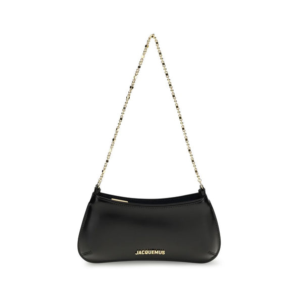 Jacquemus 100% Calf Leather Bos Taurus shoulder bag in black