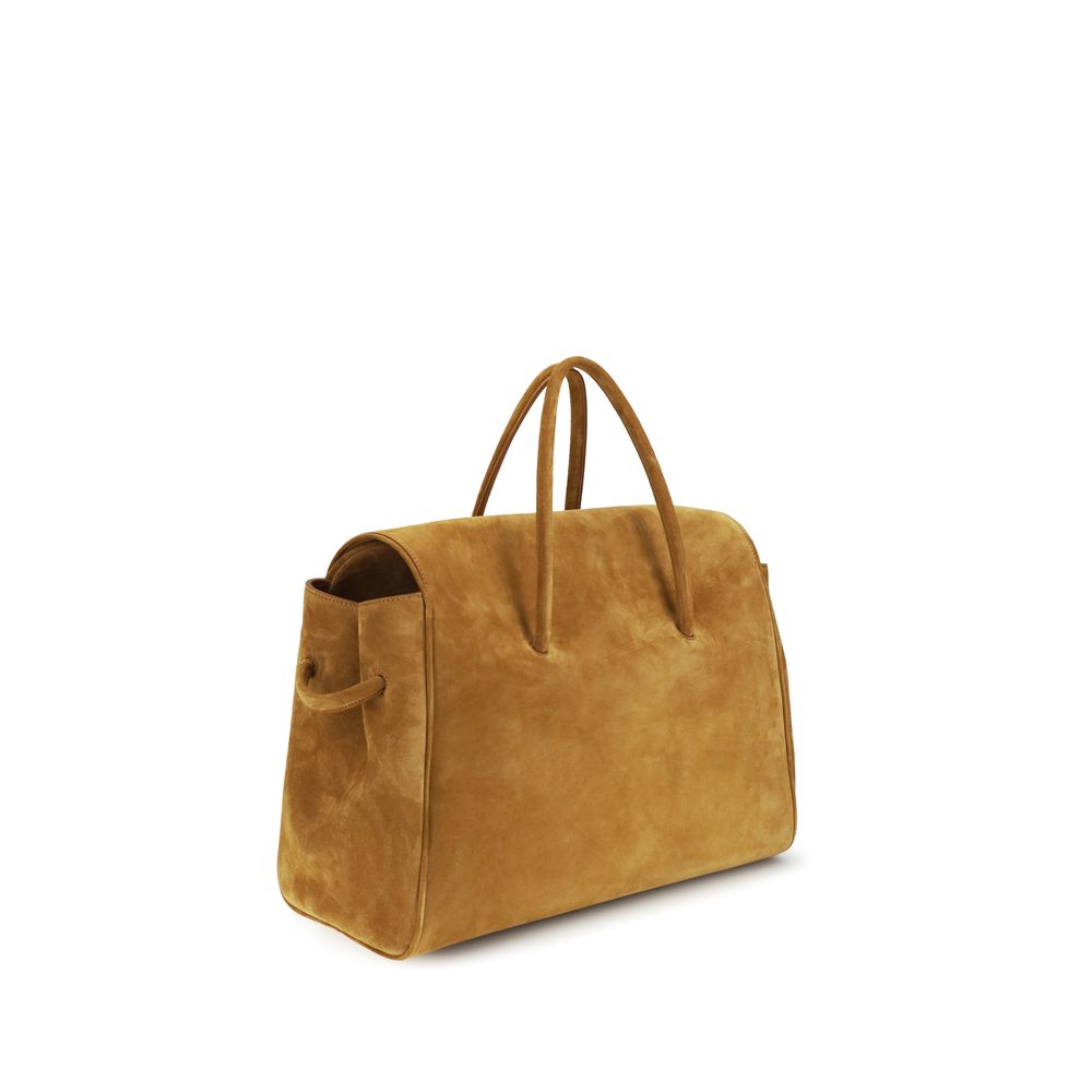Beige Calf Leather Bos Taurus Handbag Bag
