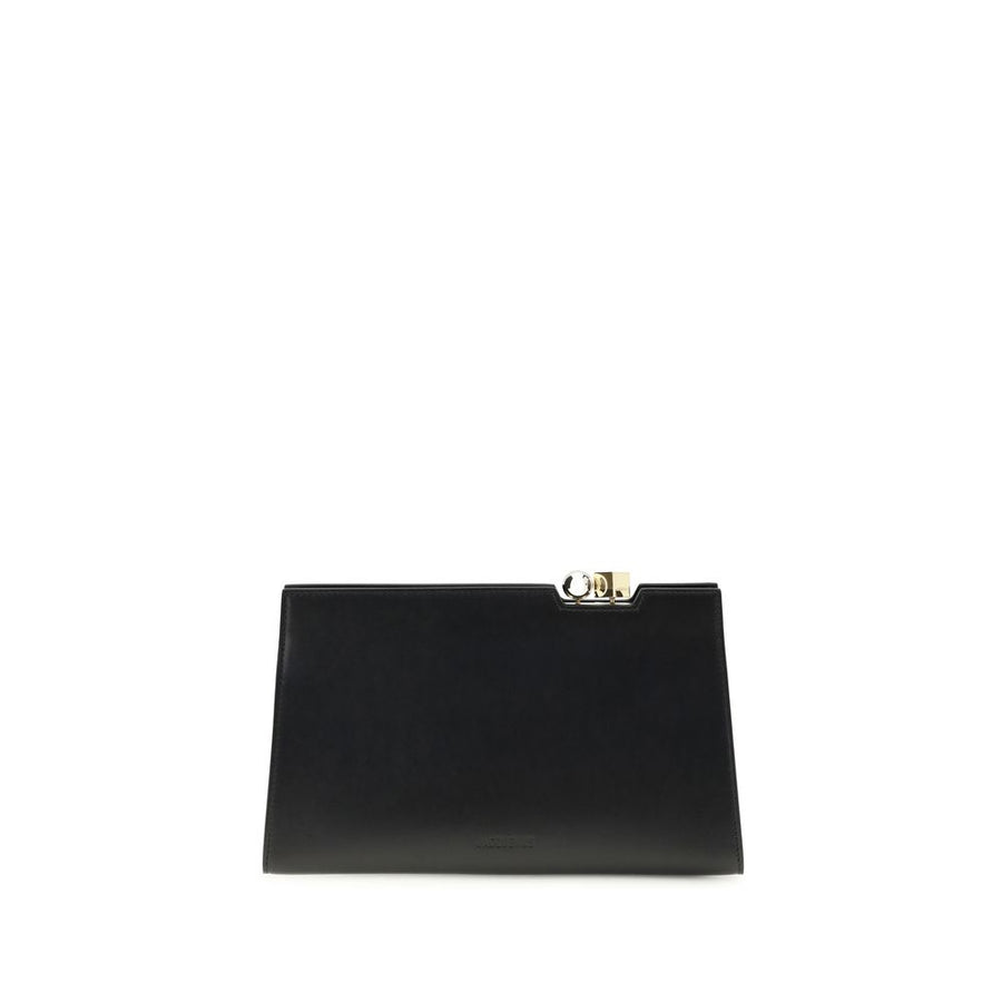 Jacquemus 100% Calf Leather Bos Taurus shoulder bag in black