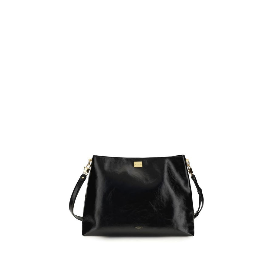Dolce & Gabbana 100% Calf Leather Bos Taurus shoulder bag in black