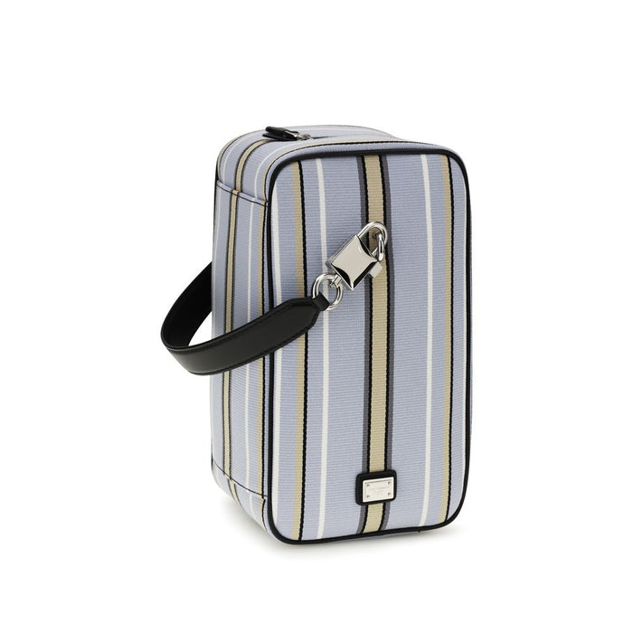 Blue Cotton Handbag Bag