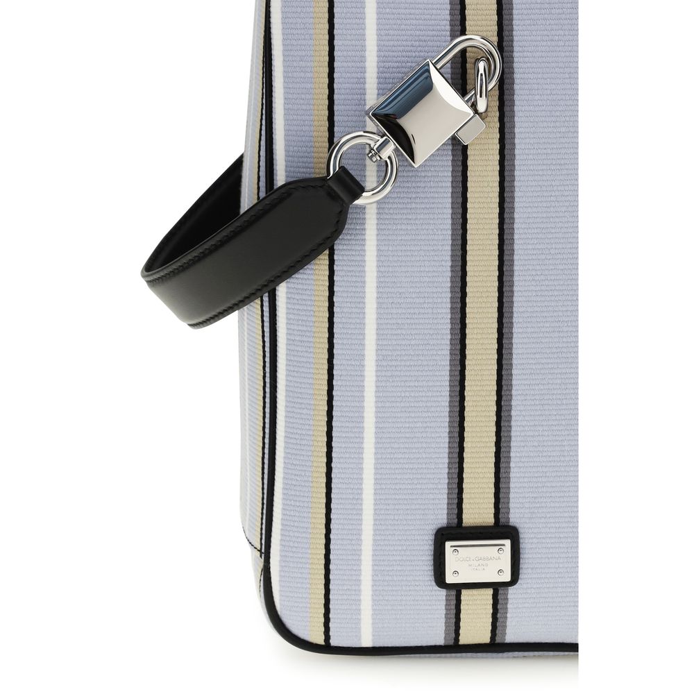 Blue Cotton Handbag Bag