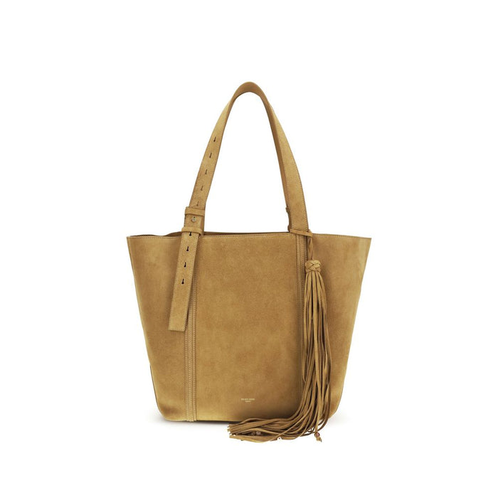 Golden Goose 100% Calf Leather Bos Taurus tote bag in beige