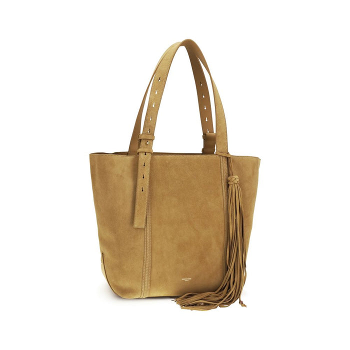 Golden Goose 100% Calf Leather Bos Taurus tote bag in beige — view 2