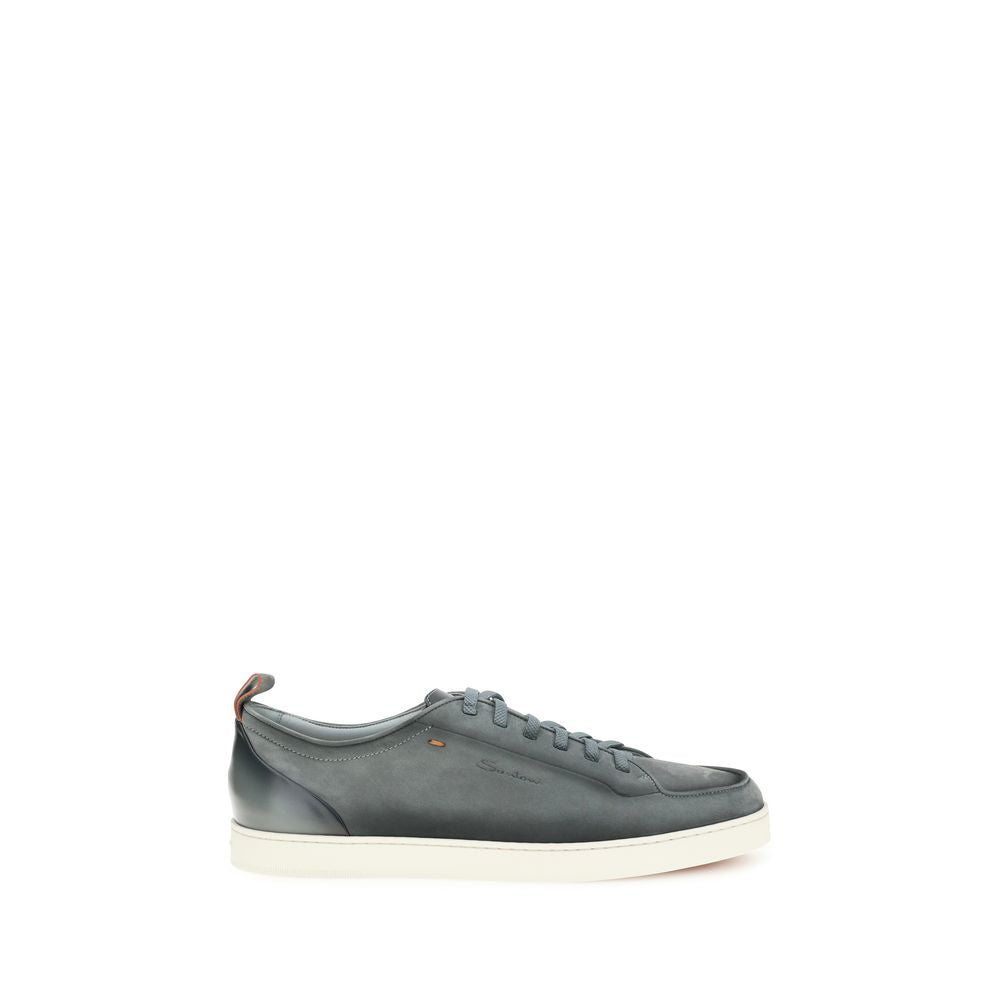 Santoni UPPER 100% Calf Leather Bos Taurus SOLE 100% Rubber sneaker in gray