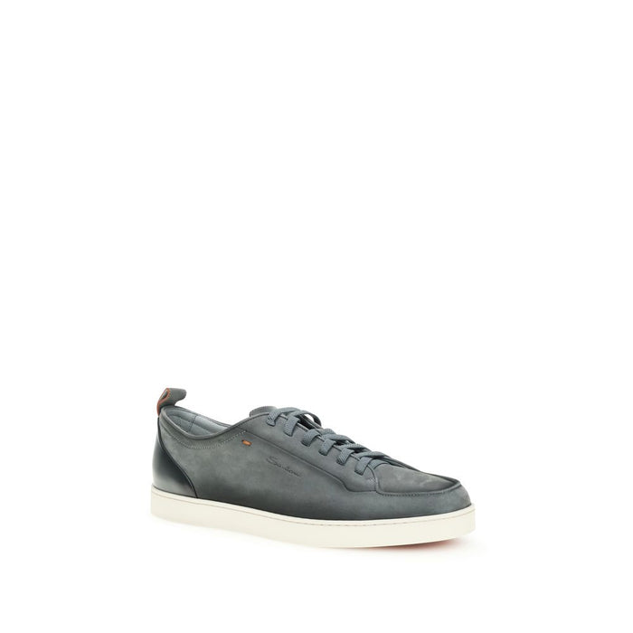 Santoni UPPER 100% Calf Leather Bos Taurus SOLE 100% Rubber sneaker in gray — view 2