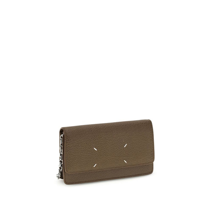 Maison Margiela 100% Calf Leather Bos Taurus wallet in brown — view 2