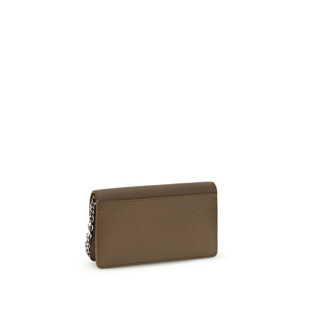 Maison Margiela 100% Calf Leather Bos Taurus wallet in brown — view 3