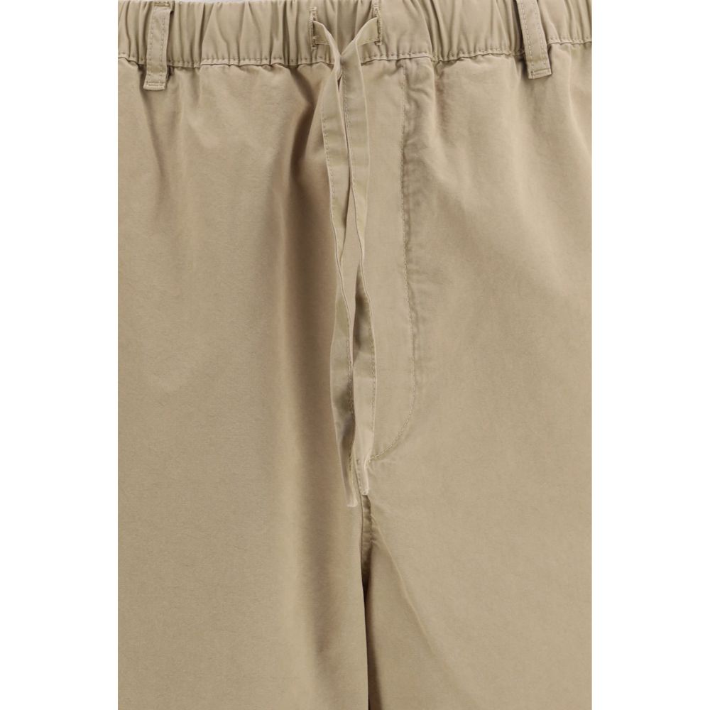 Ferragamo 94% Cotton 6% Silk chinos in beige — view 3